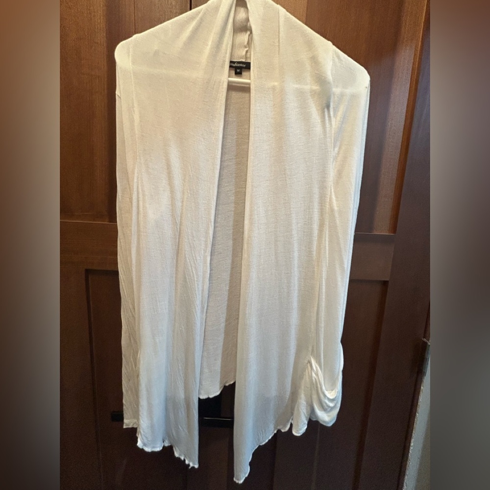 Elegant White Women's light weight cardigan